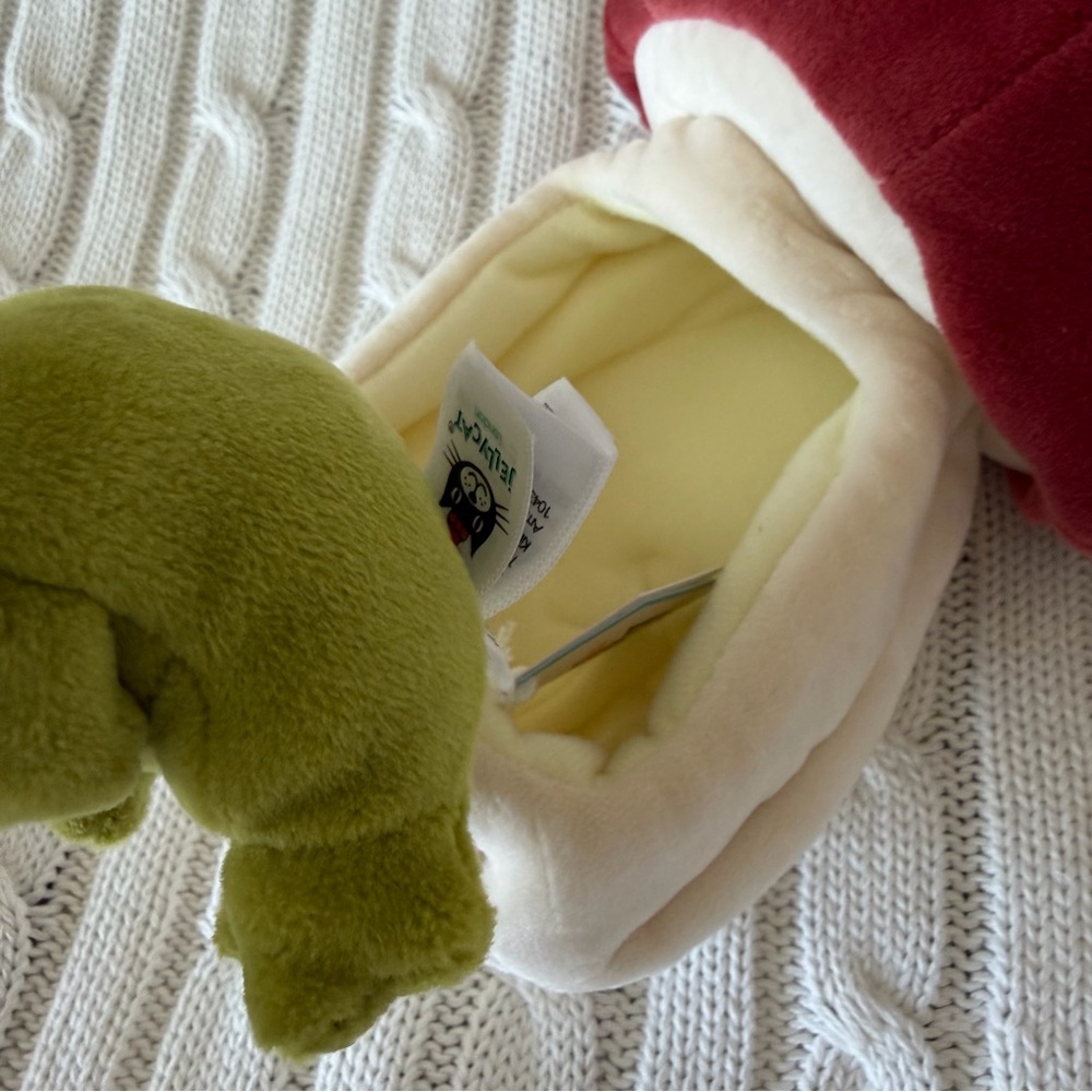 Jellycat Forest Fauna Frog Plush NEW NWT Collectible Retired Plushy HtF - Picture 7 of 11